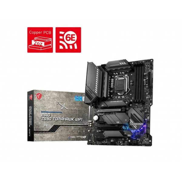 MSI MAG Z590 TOMAHAWK WIFI Socket LGA1200/ Intel Z590/ DDR4/ 2-Way CrossFire/ SATA3&USB3.2/ M.2/ WiFi&Bluetooth/ ATX Motherboard