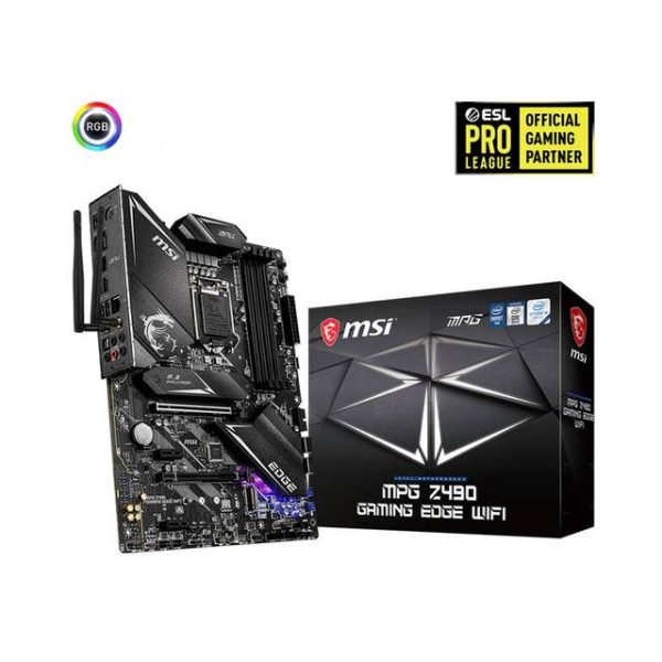 MSI MPG Z490 GAMING EDGE WIFI LGA1200/ Intel Z490/ DDR4/ 2-Way CrossFire/ SATA3&USB3.2/ M.2/ WiFi & Bluetooth/ ATX Motherboard