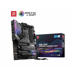 MSI MPG Z590 GAMING CARBON WIFI LGA1200/ Intel Z590/ DDR4/ 3-Way CrossFire/ SATA3&USB3.2/ WiFi & Bluetooth/ M.2/ ATX Motherboard