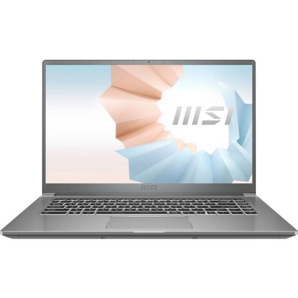 MSI Modern 15 A11M-262 15.6 inch Intel Core i7-1165G7 1.2-4.7GHz/ 16GB (8G*2) DDR4/ 512GB NVMe SSD/ Intel Iris Xe/ USB3.2/ Windows 10 Laptop (Urban Silver)