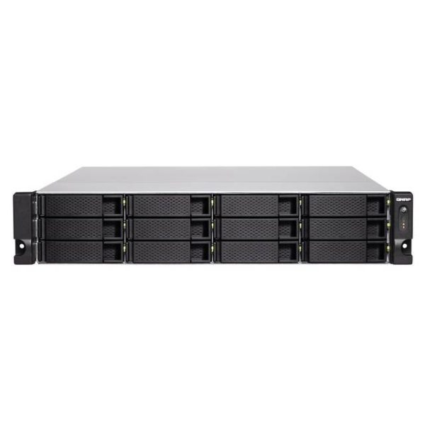 QNAP TS-1283XU-RP-E2124-8G-US Intel Xeon E-2124 3.3GHz/ 8GB DDR4/ 6GbE/ 12SATA/ USB3.1/ 12-Bay 2U Rackmount NAS for Enterprise