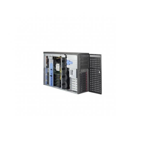 Supermicro GPU SuperWorkstation SYS-7049GP-TRT Dual LGA3647 2200W 4U Rackmountable/Tower Workstation Barebone System (Dark Gray)