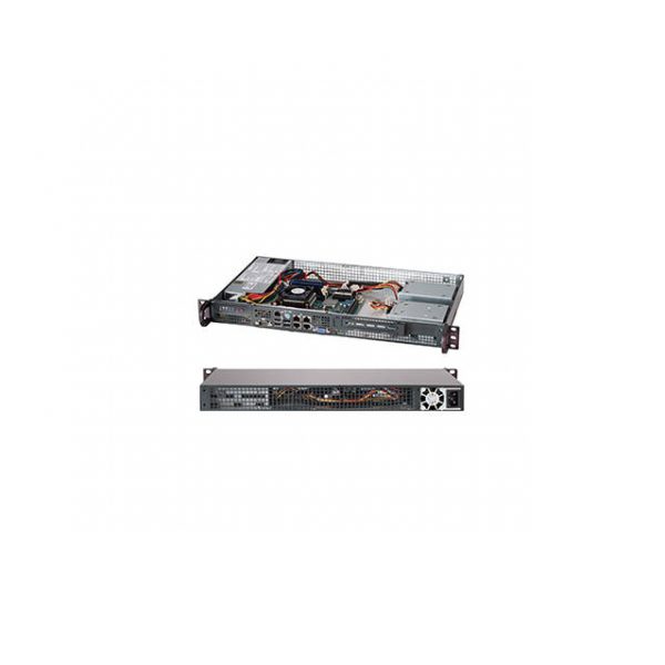 Supermicro SuperChassis CSE-505-203B 200W 1U Rackmount Server Chassis (Black)