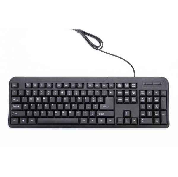 iMicro KB-US0803 104-Key Wired USB English Keyboard (Black)