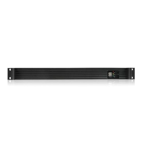 iStarUSA D Value D-118V2-ITX No PS 1U Rackmount mini-ITX Server Chassis (Black)