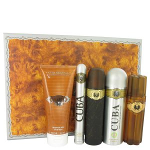 Cuba Gold Cologne By Fragluxe Gift Set