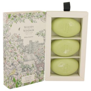 White Jasmine Perfume By Woods Of Windsor Three 2.1 oz Luxury Soaps