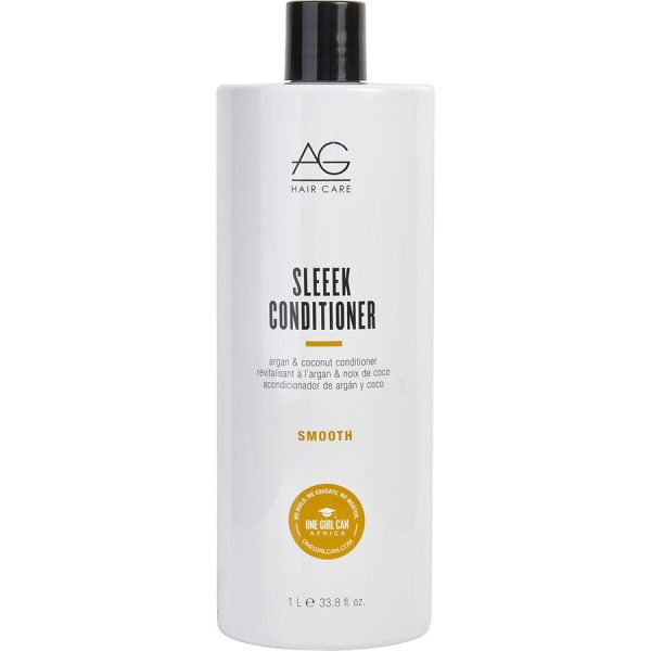 SLEEEK ARGAN & COCONUT CONDITIONER 33.8 OZ - AG HAIR CARE by AG Hair Care