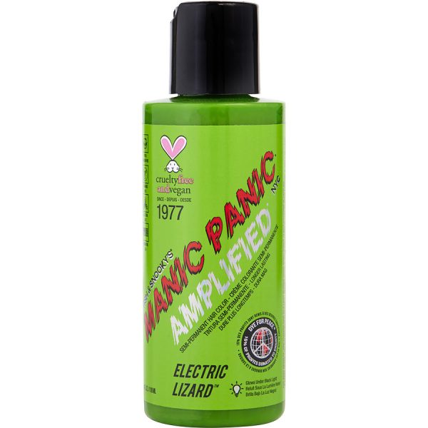 AMPLIFIED FORMULA SEMI-PERMANENT HAIR COLOR - # ELECTRIC LIZARD 4 OZ - MANIC PANIC by Manic Panic