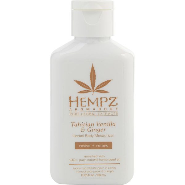 AROMABODY TAHITIAN VANILLA & GINGER HERBAL BODY MOISTURIZER 2.25 OZ - HEMPZ by Hempz