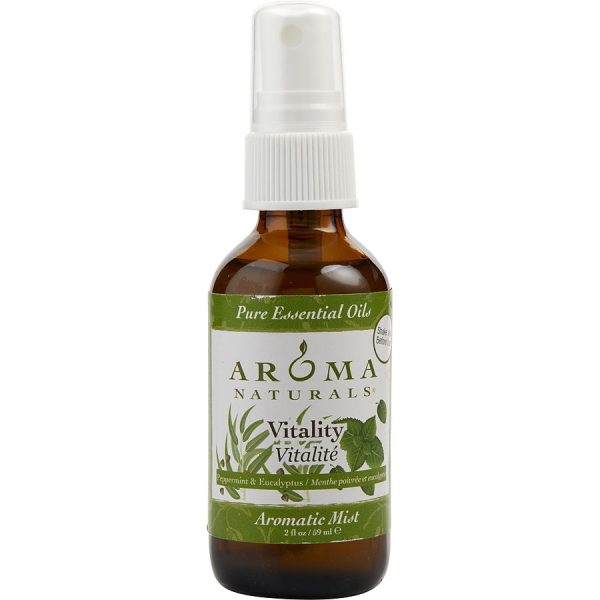 AROMATIC MIST SPRAY 2 OZ. USES THE ESSENTIAL OILS OF PEPPERMINT & EUCALYPTUS TO CREATE A FRAGRANCE THAT IS STIMULATING AND REVITALIZING. - VITALITY AROMATHERAPY by Vitality Aromatherapy