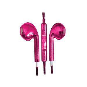 AT&T EBA01-PNK In-Ear Wired Stereo Earbuds with Microphone (Pink)