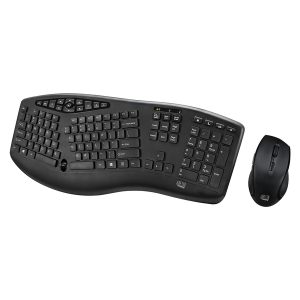 Adesso WKB-1600CB TruForm 104-Key Wireless Ergonomic Keyboard and Optical Mouse