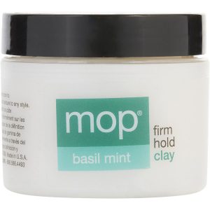 BASIL MINT FIRM HOLD STYLING CLAY 2 OZ - MOP by Modern Organics