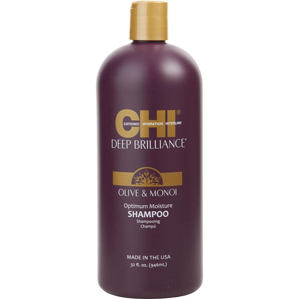 DEEP BRILLIANCE OLIVE & MONOI OPTIMUM MOISTURE SHAMPOO 32 OZ - CHI by CHI