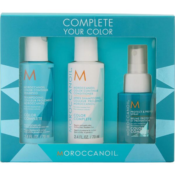 COMPLETE YOUR COLOR KIT: COLOR COMPLETE SHAMPOO 2.4 OZ & COLOR COMPLETE CONDITIONER 2.4 OZ & PROTECT & PREVENT SPRAY 1.7 OZ - MOROCCANOIL by Moroccanoil