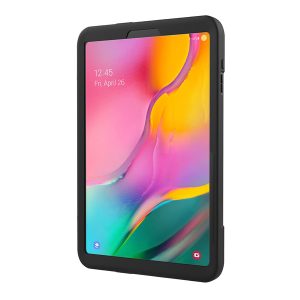 CTA Digital PAD-PCGKA7 Protective Case with Built-in 360deg Rotatable Grip Kickstand and Pen Slot for Samsung Galaxy Tab A7