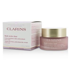 Multi-Active Day Targets Fine Lines Antioxidant Day Cream - For Dry Skin  --50ml/1.6oz - Clarins by Clarins