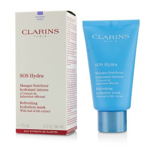 SOS Hydra Refreshing Hydration Mask with Leaf Of Life Extract - For Dehydrated Skin  --75ml/2.3oz - Clarins by Clarins