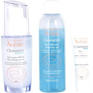 Cleanance Set: Cleanance Serum 30ml + Cleanance Gel 50ml + Cleanance Expert Emulsion 5ml --3pcs - Avene by Avene