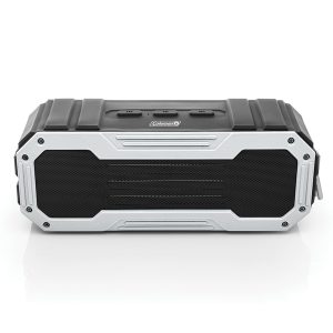 Coleman CBT50-GY Aktiv Sounds CBT50 Dual-5-Watt Waterproof Bluetooth Rechargeable Speaker with Carabiner Clip (Gray)