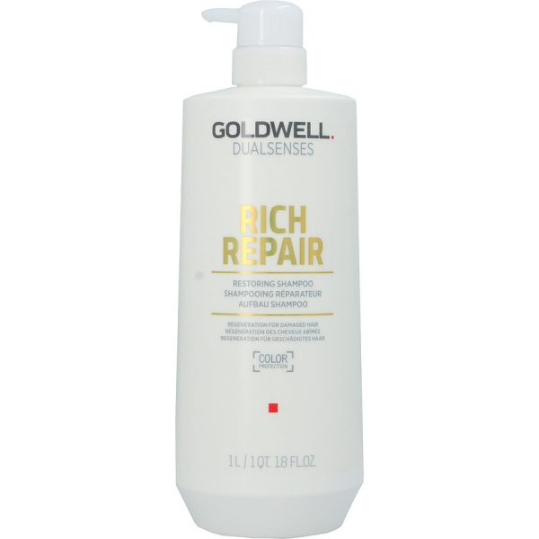 DUAL SENSES RICH REPAIR RESTORING SHAMPOO 33.8 OZ - GOLDWELL by Goldwell