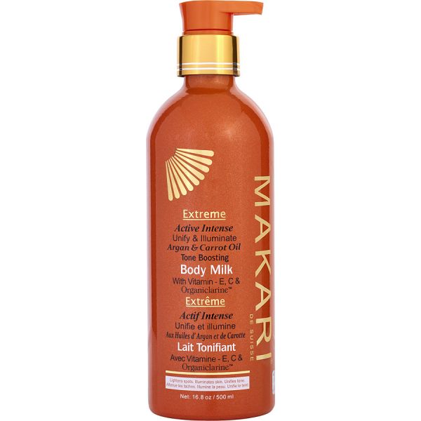 Extreme Active Intense Unify & Illuminate Argan & Carrot Tone Boosting Body Milk --500ml/16.9oz - Makari by Makari