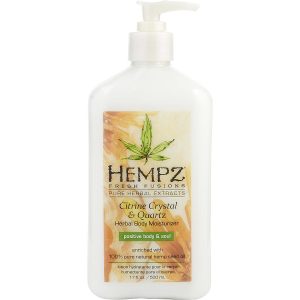 FRESH FUSIONS CITRINE CRYSTAL & QUARTZ HERBAL BODY MOISTURIZER 17 OZ - HEMPZ by Hempz