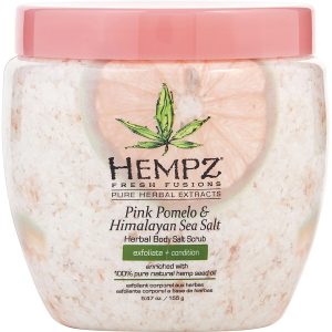 FRESH FUSIONS PINK POMELO & HIMALAYAN SEA SALT HERBAL BODY SALT SCRUB 5.47 OZ - HEMPZ by Hempz