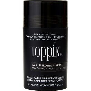 HAIR BUILDING FIBERS DARK BROWN REGULAR 12G/0.42 OZ - TOPPIK by Toppik