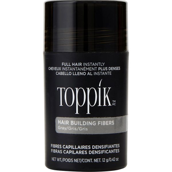 HAIR BUILDING FIBERS GRAY REGULAR 12G/0.42 OZ - TOPPIK by Toppik