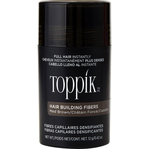 HAIR BUILDING FIBERS MEDIUM BROWN REGULAR 12G/0.42 OZ - TOPPIK by Toppik