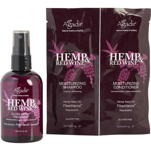 HEMP & RED WINE GLOSS SPRAY TREATMENT 4 OZ - AGADIR by Agadir