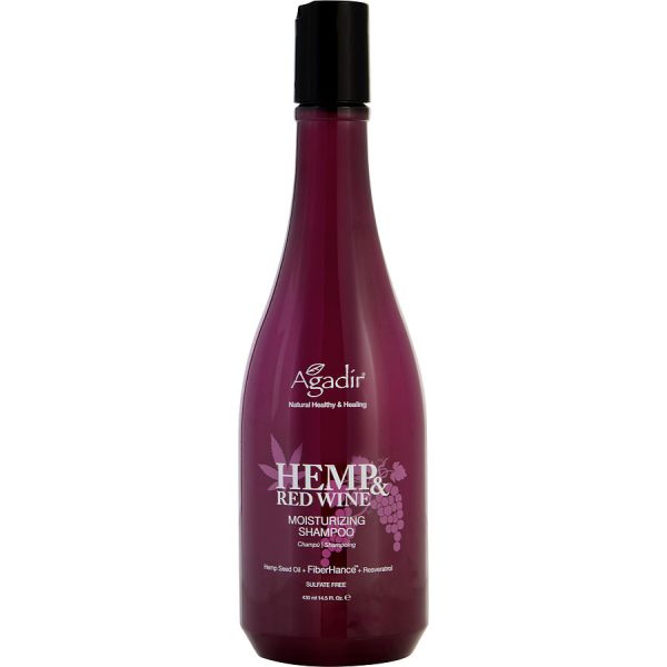 HEMP & RED WINE MOISTURIZING SHAMPOO 14.5 OZ - AGADIR by Agadir