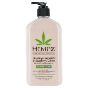 HERBAL MOISTURIZER BODY LOTION- BLUSHING GRAPEFRUIT & RASPBERRY CREME 17 OZ - HEMPZ by Hempz