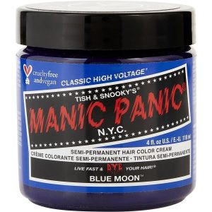 HIGH VOLTAGE SEMI-PERMANENT HAIR COLOR CREAM - # BLUE MOON 4 OZ - MANIC PANIC by Manic Panic