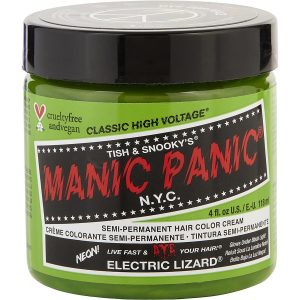 HIGH VOLTAGE SEMI-PERMANENT HAIR COLOR CREAM - # ELECTRIC LIZARD 4 OZ - MANIC PANIC by Manic Panic