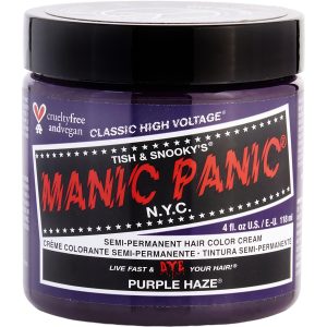 HIGH VOLTAGE SEMI-PERMANENT HAIR COLOR CREAM - # PURPLE HAZE 4 OZ - MANIC PANIC by Manic Panic