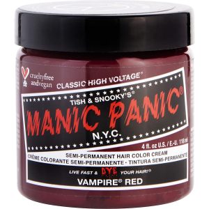 HIGH VOLTAGE SEMI-PERMANENT HAIR COLOR CREAM - # VAMPIRE RED 4 OZ - MANIC PANIC by Manic Panic