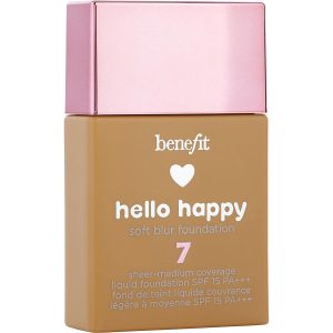 Hello Happy Soft Blur Foundation SPF 15 - # 7 Medium Tan Warm --30ml/1oz - Benefit by Benefit