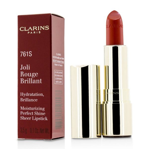 Joli Rouge Brillant (Moisturizing Perfect Shine Sheer Lipstick) - # 761S Spicy Chili  --3.5g/0.1oz - Clarins by Clarins