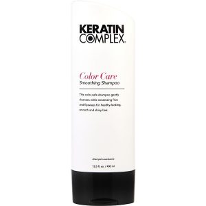 KERATIN COLOR CARE SMOOTHING SHAMPOO 13.5 OZ (NEW WHITE PACKAGING) - KERATIN COMPLEX by Keratin Complex