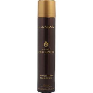 KERATIN HEALING OIL BRUSH THRU HAIR SPRAY 10.6 OZ - LANZA by Lanza