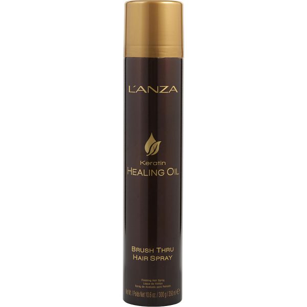 KERATIN HEALING OIL BRUSH THRU HAIR SPRAY 10.6 OZ - LANZA by Lanza