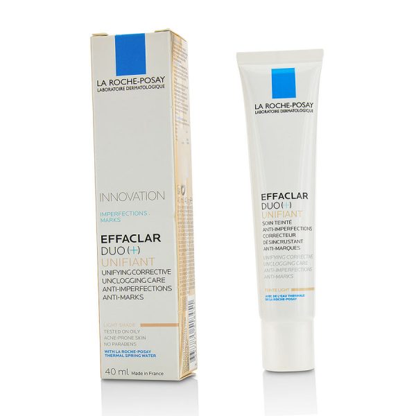 Effaclar Duo (+) Unifiant Unifying Corrective Unclogging Care Anti-Imperfections Anti-Marks - Light  --40ml/1.35oz - La Roche Posay by La Roche Posay