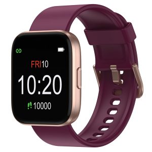 Letsfit 843785124963 IW1 Bluetooth Smart Watch (Purple/Gold)