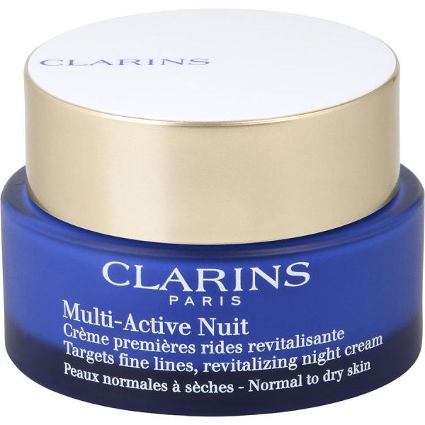 Multi-Active Night Targets Fine Lines Revitalizing Night Cream ( Normal to Dry Skin ) --50ml/1.6oz - Clarins by Clarins