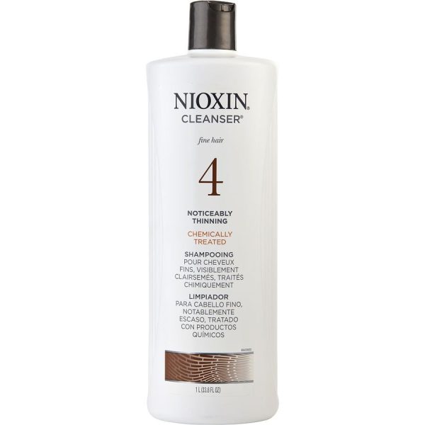 SYSTEM 4 CLEANSER FOR FINE CHEMICALLY ENHANCED NOTICEABLY THINNING HAIR COLOR SAFE 33.8 OZ (PACKAGING MAY VARY) - NIOXIN by Nioxin