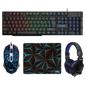 Naxa NG-5000 4-in-1 Professional Gaming Combo with Keyboard