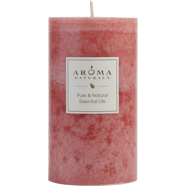 ONE 2.75 X 5 inch PILLAR AROMATHERAPY CANDLE.  COMBINES THE ESSENTIAL OILS OF YLANG YLANG & JASMINE TO CREATE PASSION AND ROMANCE.  BURNS APPROX. 70 HRS. - ROMANCE AROMATHERAPY by Romance Aromatherapy